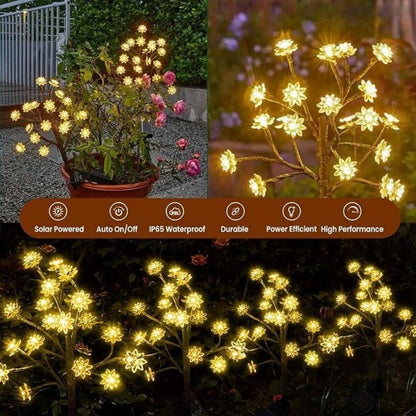 🌸Outdoor Waterproof Cherry Blossom  Multicolor Solar Garden Lights