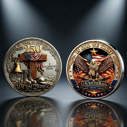 🔥Last Day 50% OFF🔥 250 Years of Freedom Veteran Tribute Souvenir (1776–2026)