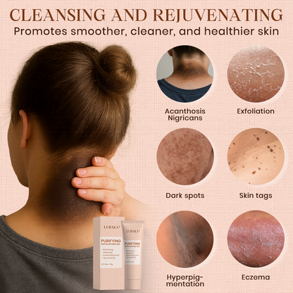 Luhaka® Purifying Exfoliating Gel for Acanthosis Nigricans, Exfoliation, Dark Spots, Skin Tags, and Eczema