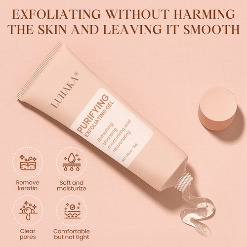 Luhaka® Purifying Exfoliating Gel for Acanthosis Nigricans, Exfoliation, Dark Spots, Skin Tags, and Eczema