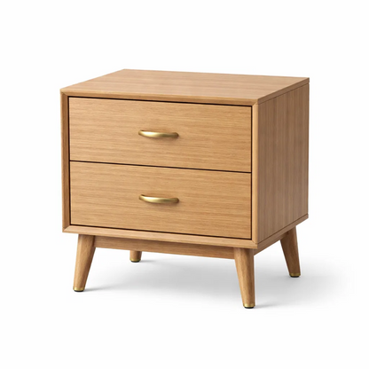 Mid-Century Modern 2-Drawer Nightstand