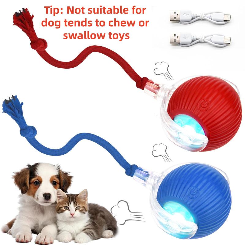 Interactive Rechargeable Rolling Ball Toy for Cats & Small Dogs