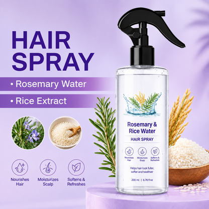 Nature x Science Rosemary Water and Rice Water |100% Natural Extract | Soft & Smooth Hair Non-Greasy & Fast Absorbing | 200 ml