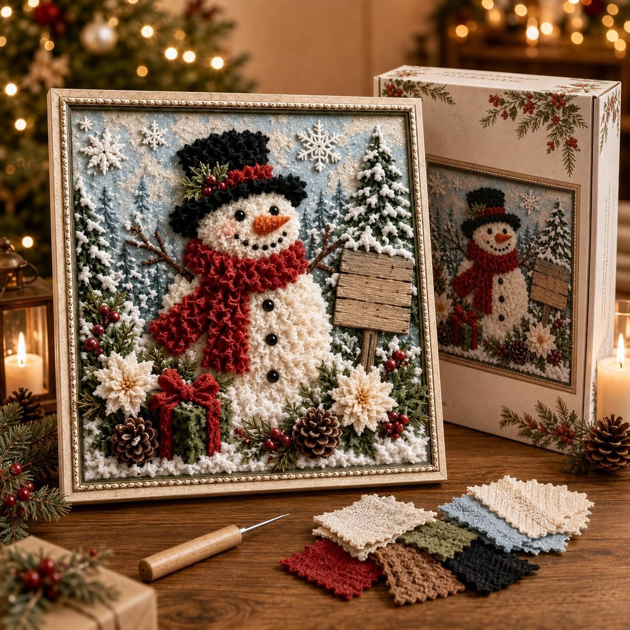 🎁🎅3D Christmas Fabric Stamping Set