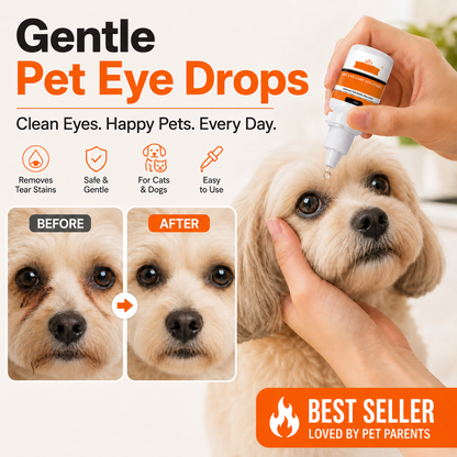 🎉🎉Buy 3 Get 2 Free! 🐈🐕Protect your furry friends' hygiene and health!Gentle Cleansing Pet Eye Drops