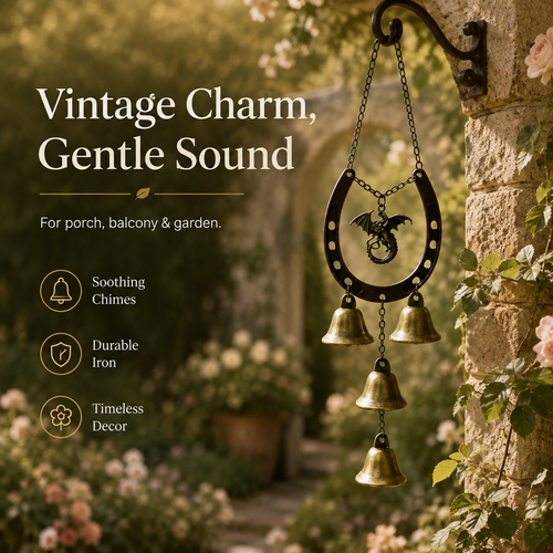 The Dragon Horseshoe Wind Chime A Symbol Of Strength, Protection & Good Fortune