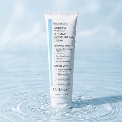 Youthful Formula Ultimate Moisturizing Cream | Centella Asiatica, Niacinamide, Hyaluronic Acid, Collagen | Wrinkles, Fine Lines, Dark Spots, Dry Skin, Redness | 3.38 fl. oz., 100ml (New Formula)