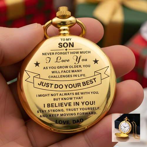 To My Son / From Dad - Luxury Vintage Pocket Watch Gift