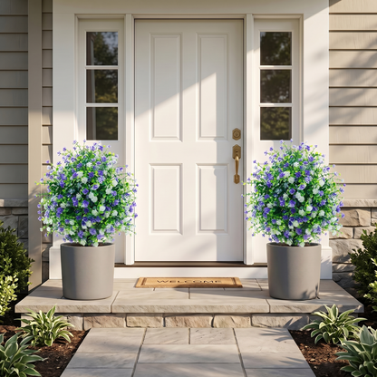 🌱🌱artificial potted trees with ground stake