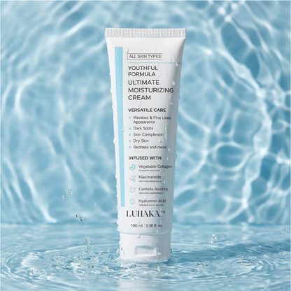 Youthful Formula Ultimate Moisturizing Cream | Centella Asiatica, Niacinamide, Hyaluronic Acid, Collagen | Wrinkles, Fine Lines, Dark Spots, Dry Skin, Redness | 3.38 fl. oz., 100ml (New Formula)