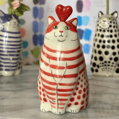 🎉Limited Edition - Hand-Painted Cat Vase Collection