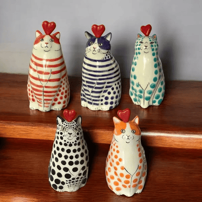 🎉Limited Edition - Hand-Painted Cat Vase Collection