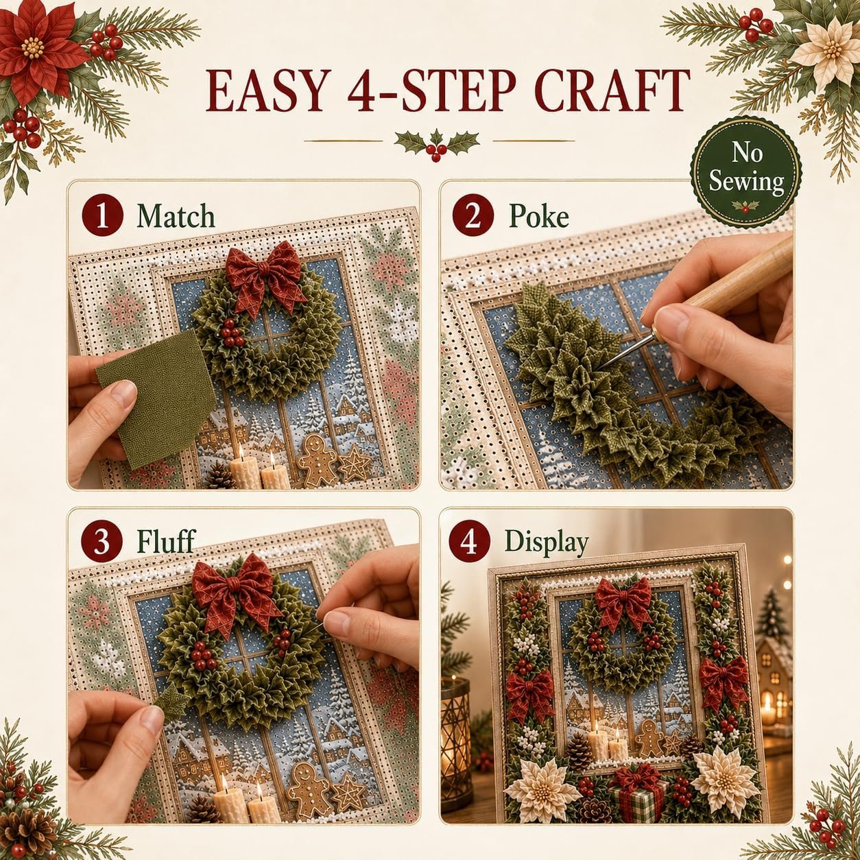 🎁🎅3D Christmas Fabric Stamping Set