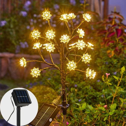 🌸Outdoor Waterproof Cherry Blossom  Multicolor Solar Garden Lights