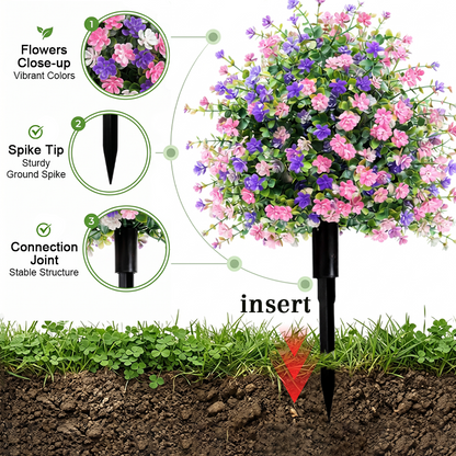 🌱🌱artificial potted trees with ground stake