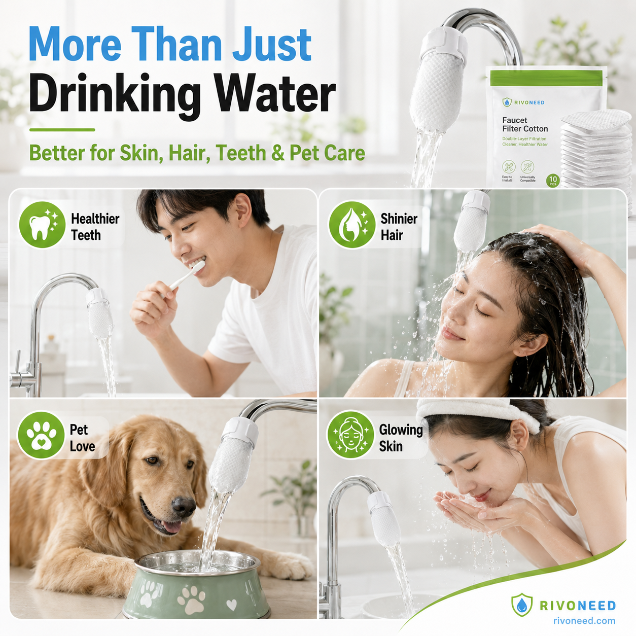 🥳2026 HOT SALE🥳💞50K+ SOLD! 🚰💧 50% OFF! Anti-Splash Kitchen Faucet Cotton Filter – Multi-layer PP cotton removes rust. sediment & impurities. Protects your tap water – cleaner. safer. better taste! 🛡️✨