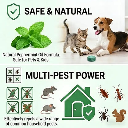 Peppermint Cinnamon Oil Mice Repellent for Squirrel Rats Spider Pests. Mice Repellent for Indoor/Outdoor Use