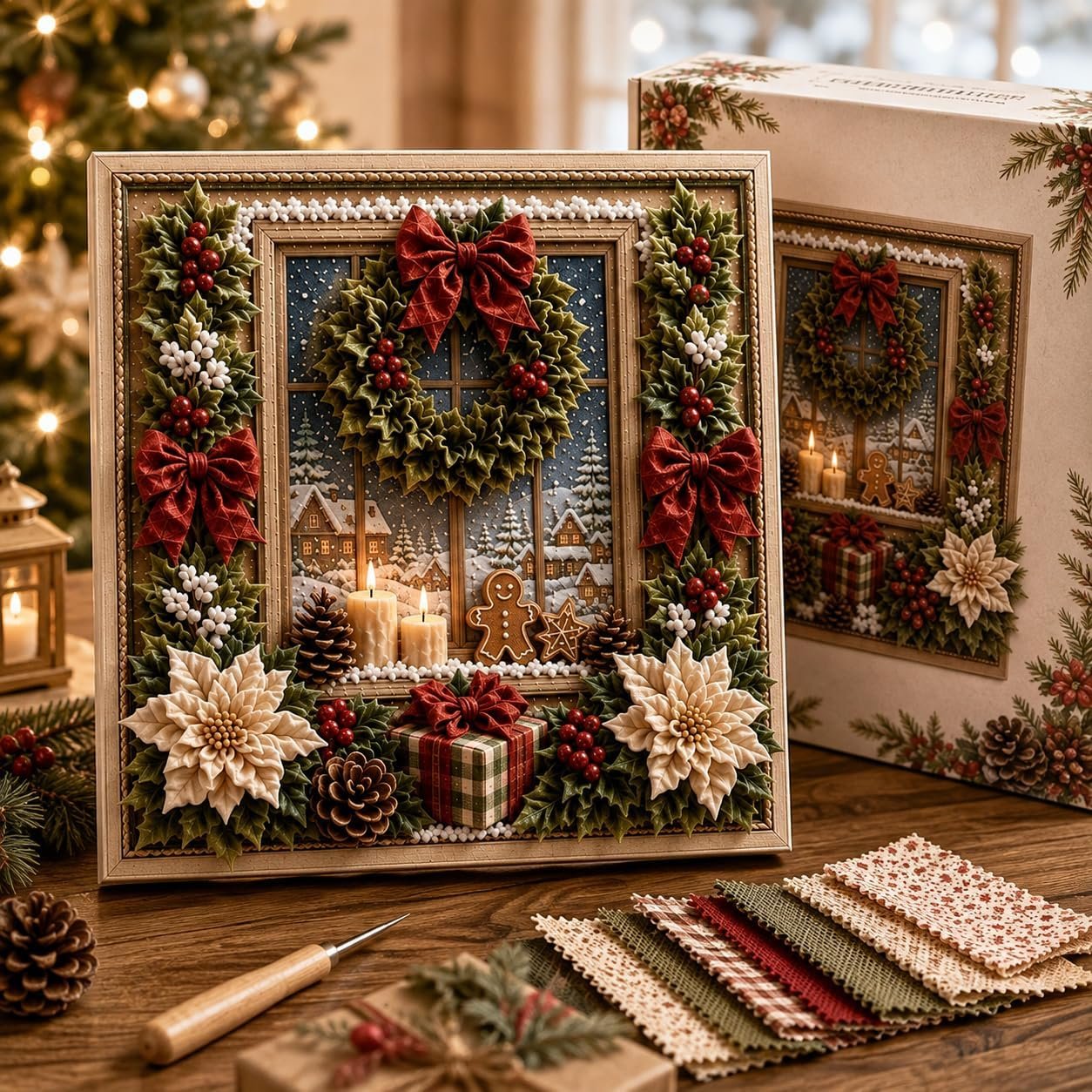 🏵️Christmas Cottage Window
