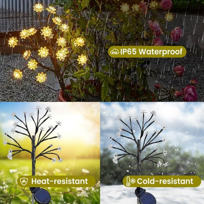 🌸Outdoor Waterproof Cherry Blossom  Multicolor Solar Garden Lights