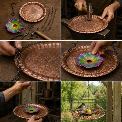 Vintage Hanging Bird Feeder – Bring Nature & Beauty To Your Backyard