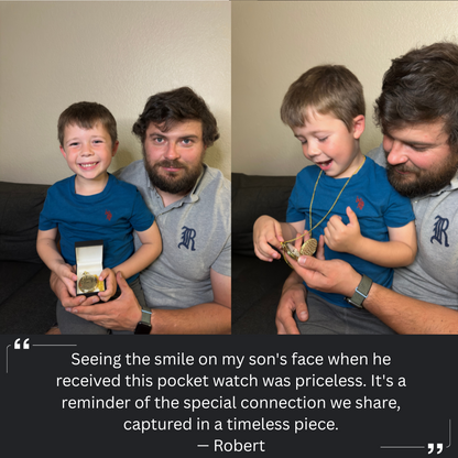 To My Son / From Dad - Luxury Vintage Pocket Watch Gift