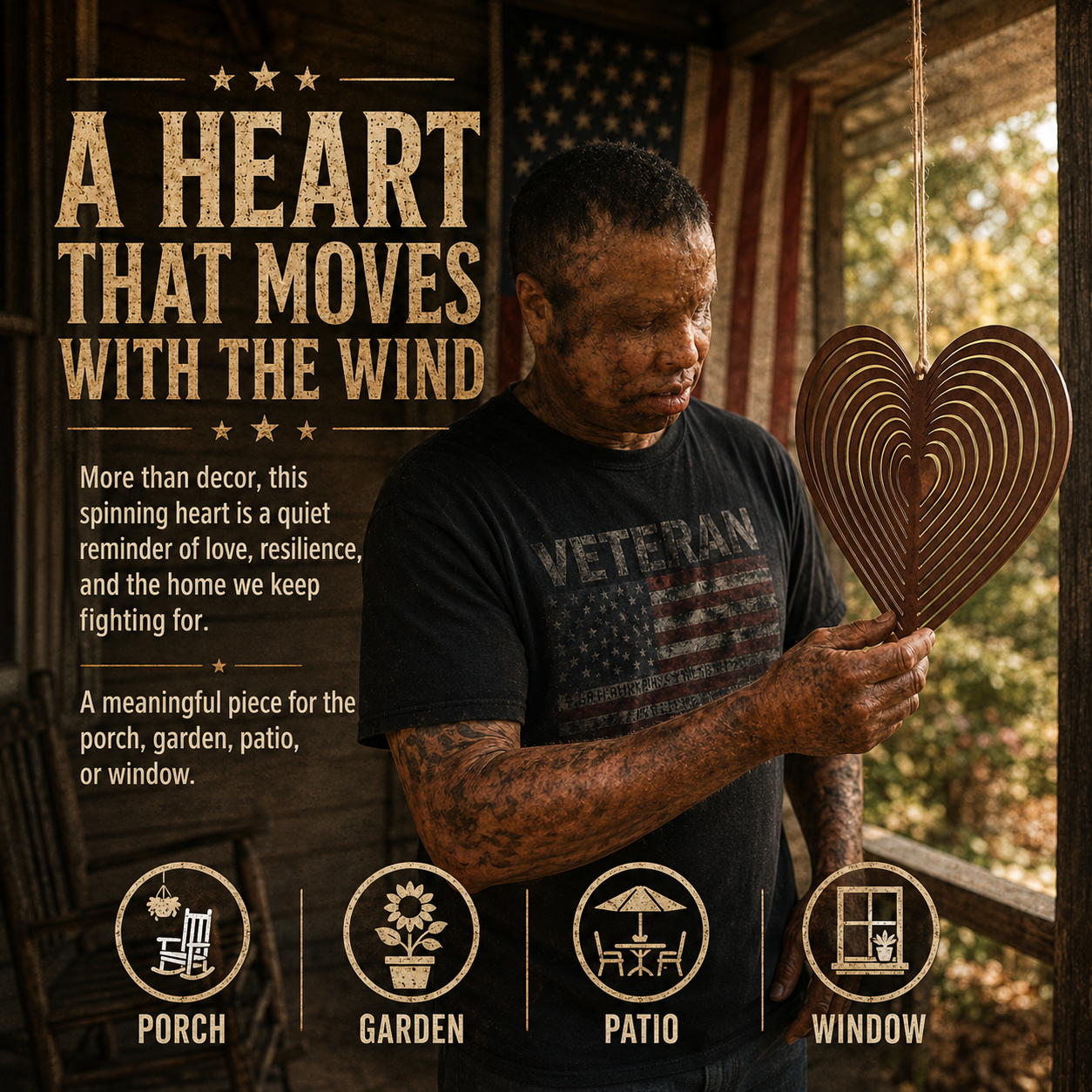 The Heart-Shaped Spinning Wind Chime Ornament ❤( by Jordan Maynard)