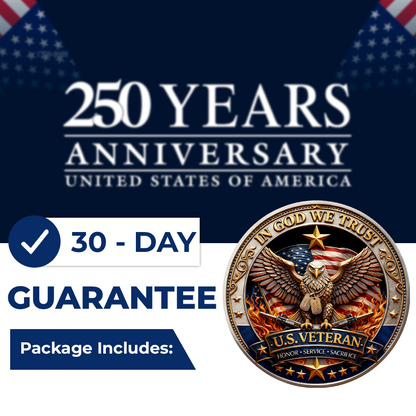 🔥Last Day 50% OFF🔥250 Years of Freedom Veteran Tribute Badge