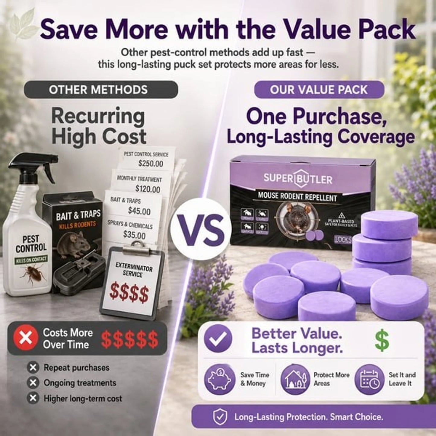 💥LAST DAY SALE 50%OFF💥All-Natural Pest & Rodent Repellent Pucks