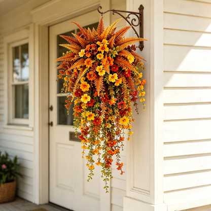 Artificial Fern for Autumn OutdoorDecor- Autumn Porch & DoorDecoration