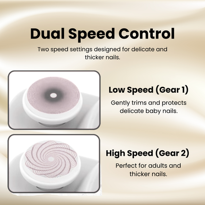 Dual-Function Electric Nail Trimmer & Polisher