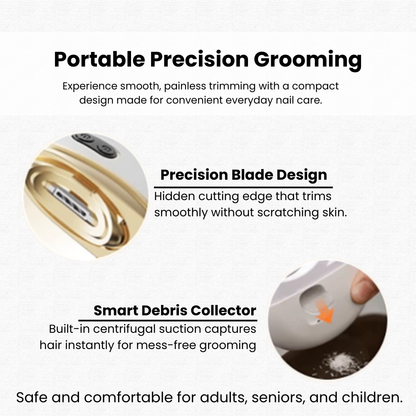 Dual-Function Electric Nail Trimmer & Polisher