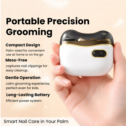 Dual-Function Electric Nail Trimmer & Polisher