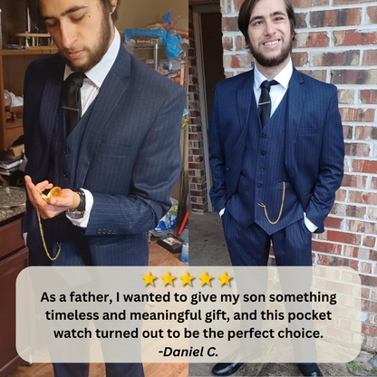 To My Son / From Dad - Luxury Vintage Pocket Watch Gift