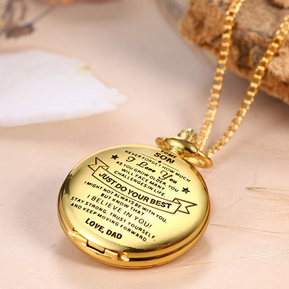 To My Son / From Dad - Luxury Vintage Pocket Watch Gift