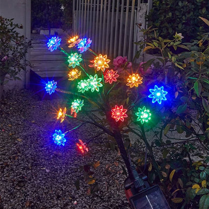 🌸Outdoor Waterproof Cherry Blossom  Multicolor Solar Garden Lights