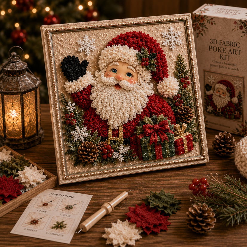 🎁🎅3D Christmas Fabric Stamping Set