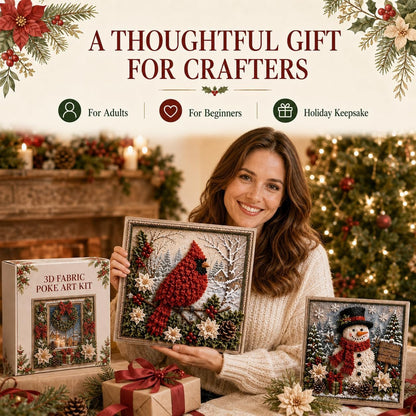 🎁🎅3D Christmas Fabric Stamping Set