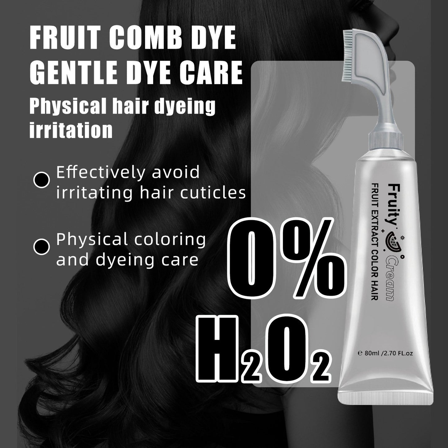 ✨ Salon-Grade Ammonia-Free Hair Color Comb | Effortless No-Mix Botanical Dye for Vibrant. Healthy Hair
