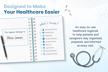 🩺❤️Doctor-Approved Medical Visit Logbook Your Essential Medical Planner & Health Companion