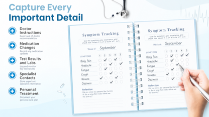 🩺❤️Doctor-Approved Medical Visit Logbook Your Essential Medical Planner & Health Companion