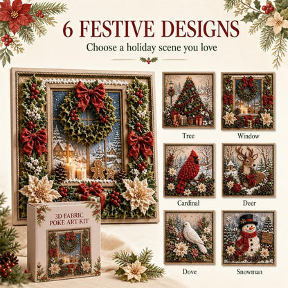 🎁🎅3D Christmas Fabric Stamping Set