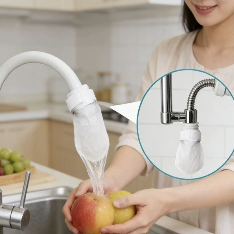 🥳2026 HOT SALE🥳💞50K+ SOLD! 🚰💧 50% OFF! Anti-Splash Kitchen Faucet Cotton Filter – Multi-layer PP cotton removes rust. sediment & impurities. Protects your tap water – cleaner. safer. better taste! 🛡️✨