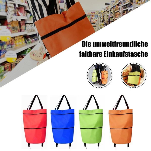 📢📢40% OFF !! ⏰2-in-1 Foldable Shopping Cart