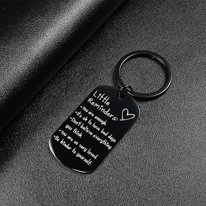 🥳2026 HOT SALE🥳💞50K+ SOLD!⏳✨Engraved Inspirational Stainless Steel Keychain