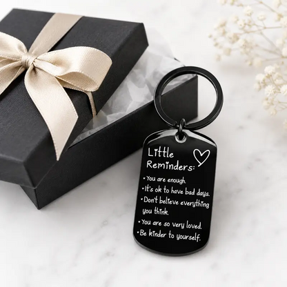 🥳2026 HOT SALE🥳💞50K+ SOLD!⏳✨Engraved Inspirational Stainless Steel Keychain