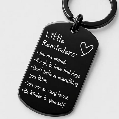 🥳2026 HOT SALE🥳💞50K+ SOLD!⏳✨Engraved Inspirational Stainless Steel Keychain