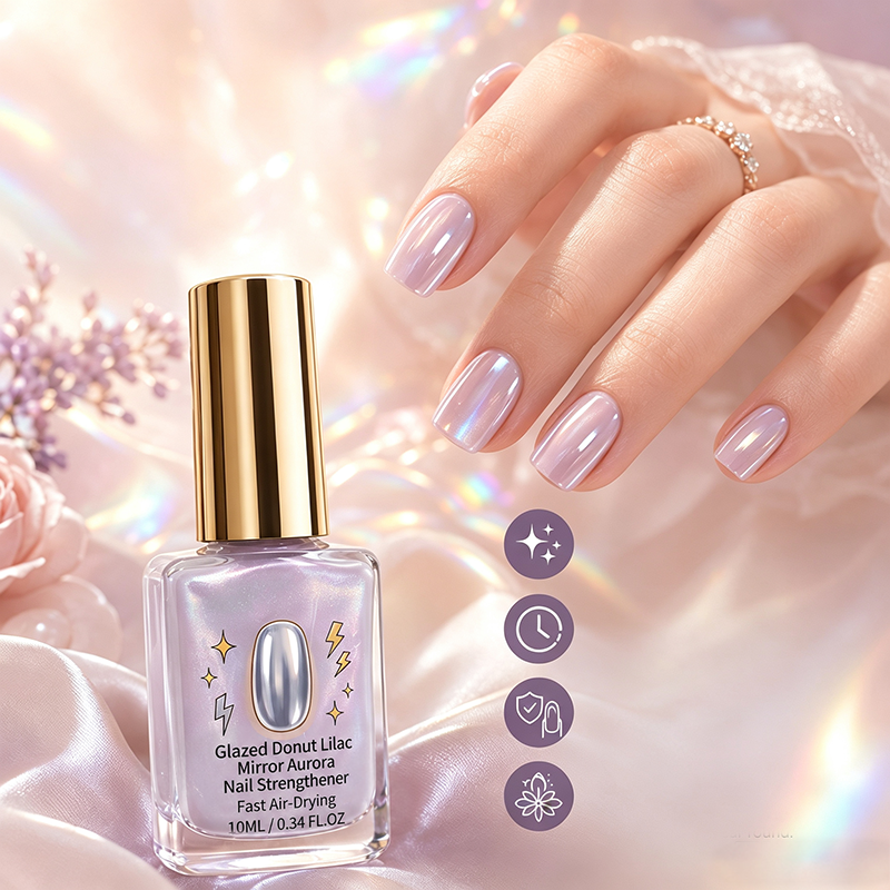 💜💅Last Day Special Price 70% OFF✨Lilac Glossy Mirror Nail Strengthener