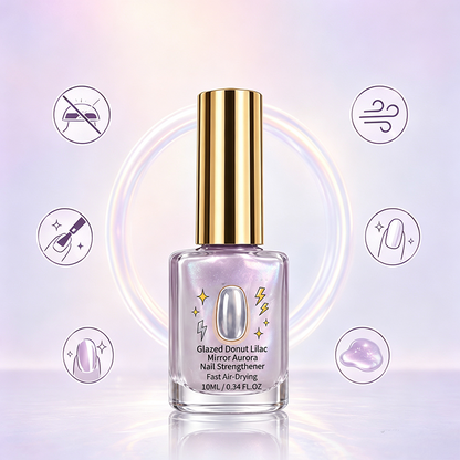 💜💅Last Day Special Price 70% OFF✨Lilac Glossy Mirror Nail Strengthener