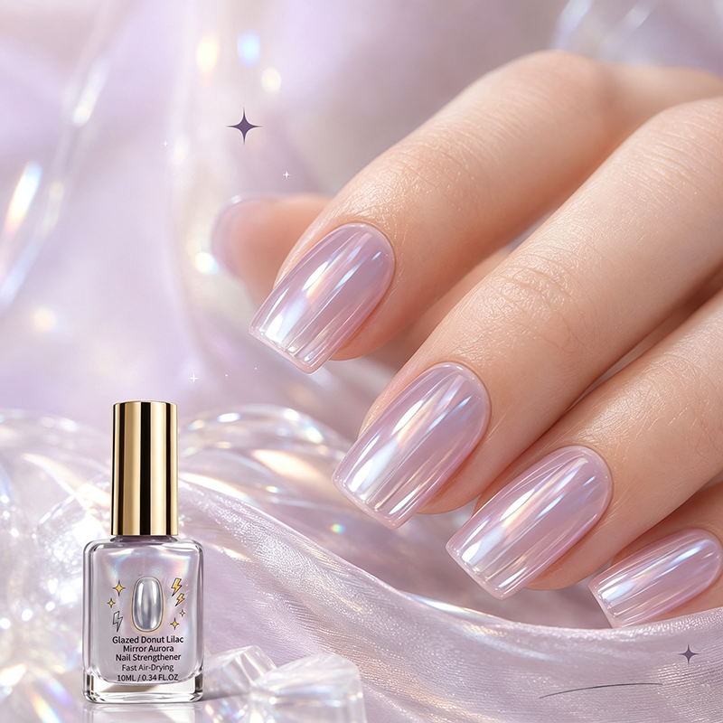 💜💅Last Day Special Price 70% OFF✨Lilac Glossy Mirror Nail Strengthener