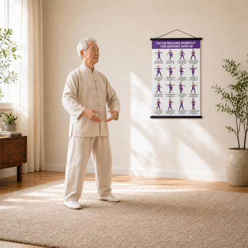 📢📢40% OFF !! ⏰Tai Chi Workout Poster for Seniors